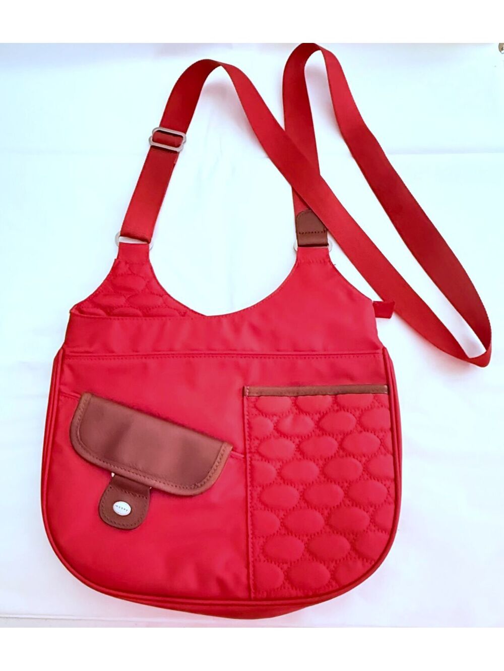 Mosey Red Adjustable Crossbody Bag
